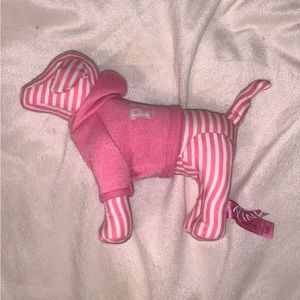 PINK hoodie striped dog